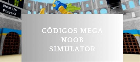 mega noob simulator codes|códigos de mega noob simulator.